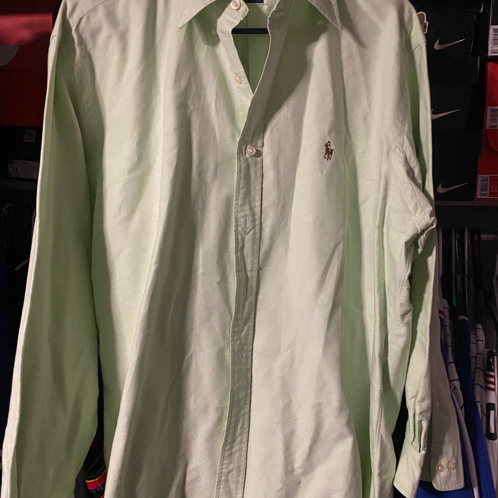 Polo by Ralph Lauren Men's Green Shirt Sz 16 32/33